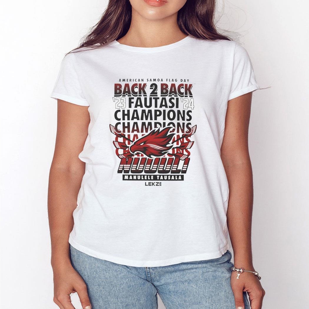 Manulele Tausala Back To Back 2024 American Samoa Flag Day Fautasi Champions Shirt Hoodie