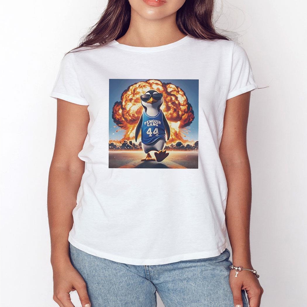 Penguin Gang Basketball Burn Shirt Ladies Tee