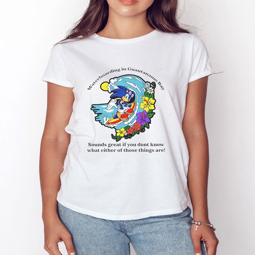 Sonic Waterboarding In Guantanamo Bay Sounds Great Shirt Hoodie
