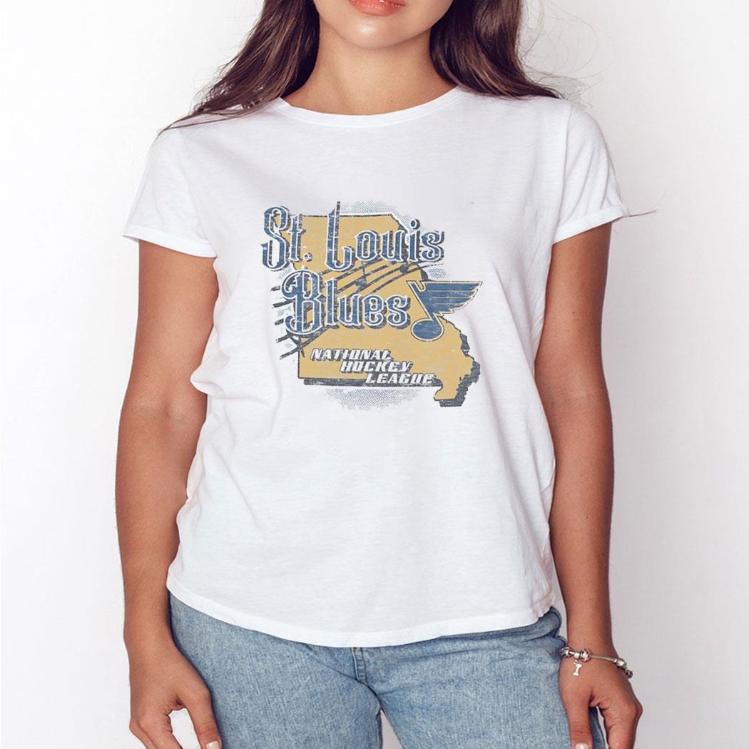 St Louis Blues National Hockey League Vintage Shirt Ladies Tee