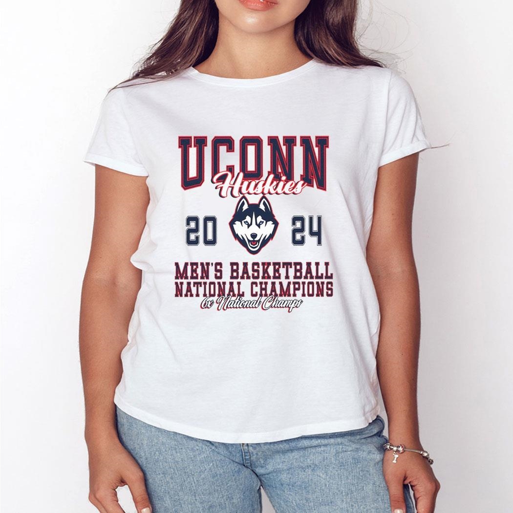Uconn Huskies 2024 Men’s Basketball 6x National Champions Shirt Hoodie