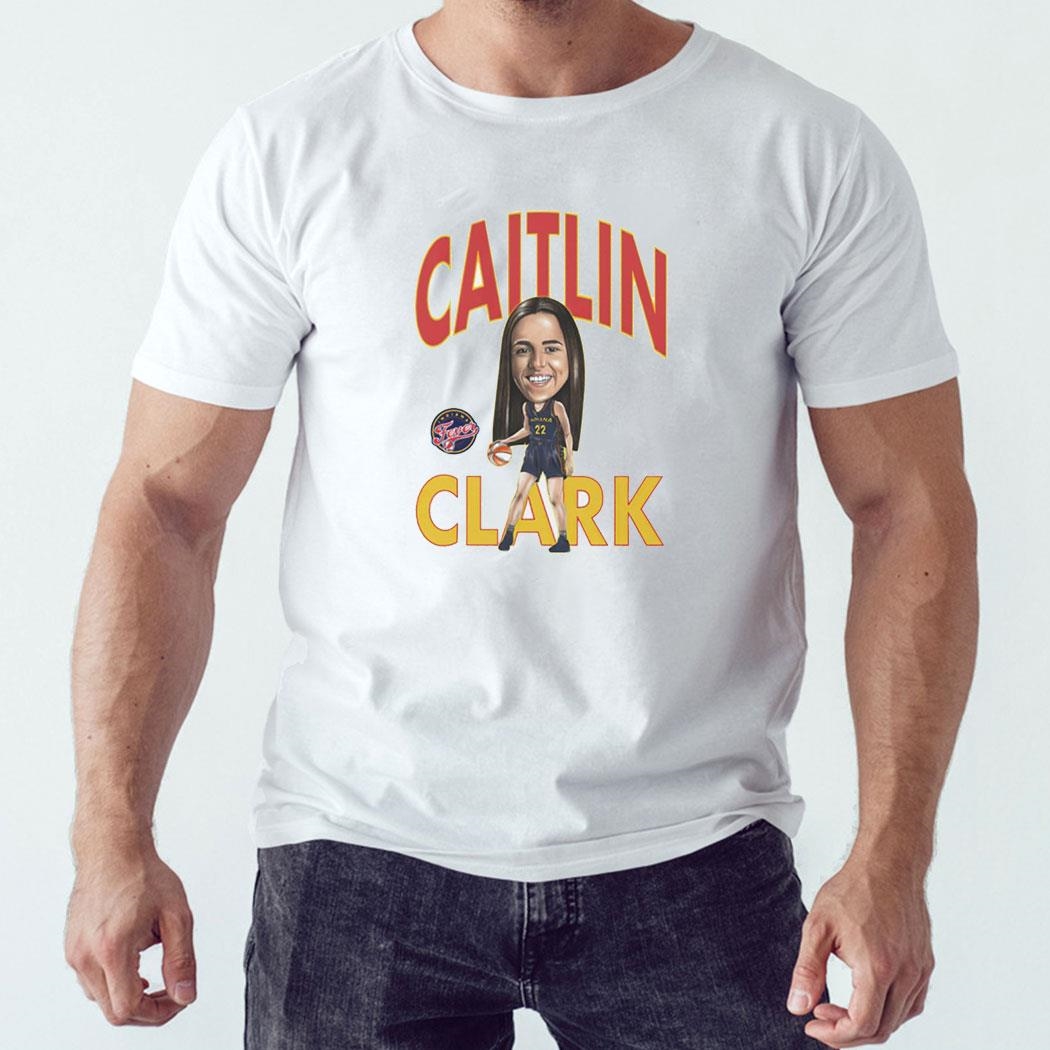 Caitlin Clark Cartoon Shirt Ladies Tee