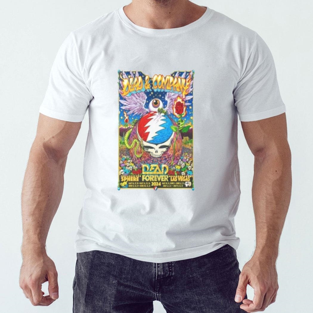 Dead And Co 2024 Show At Sphere In Las Vegas Nv Poster Shirt Ladies Tee