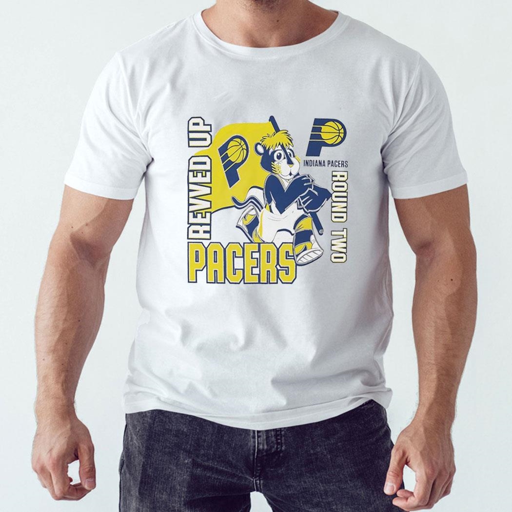 Indiana Pacers Revved Up Round Two Playoff Shirt Ladies Tee