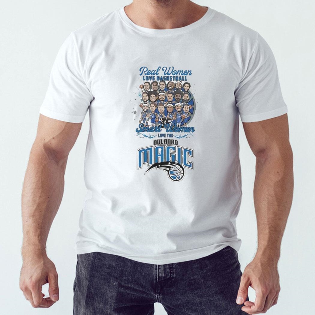 Real Women Love Basketball Smart Women Love The Orlando Magic Basketball Shirt Ladies Tee