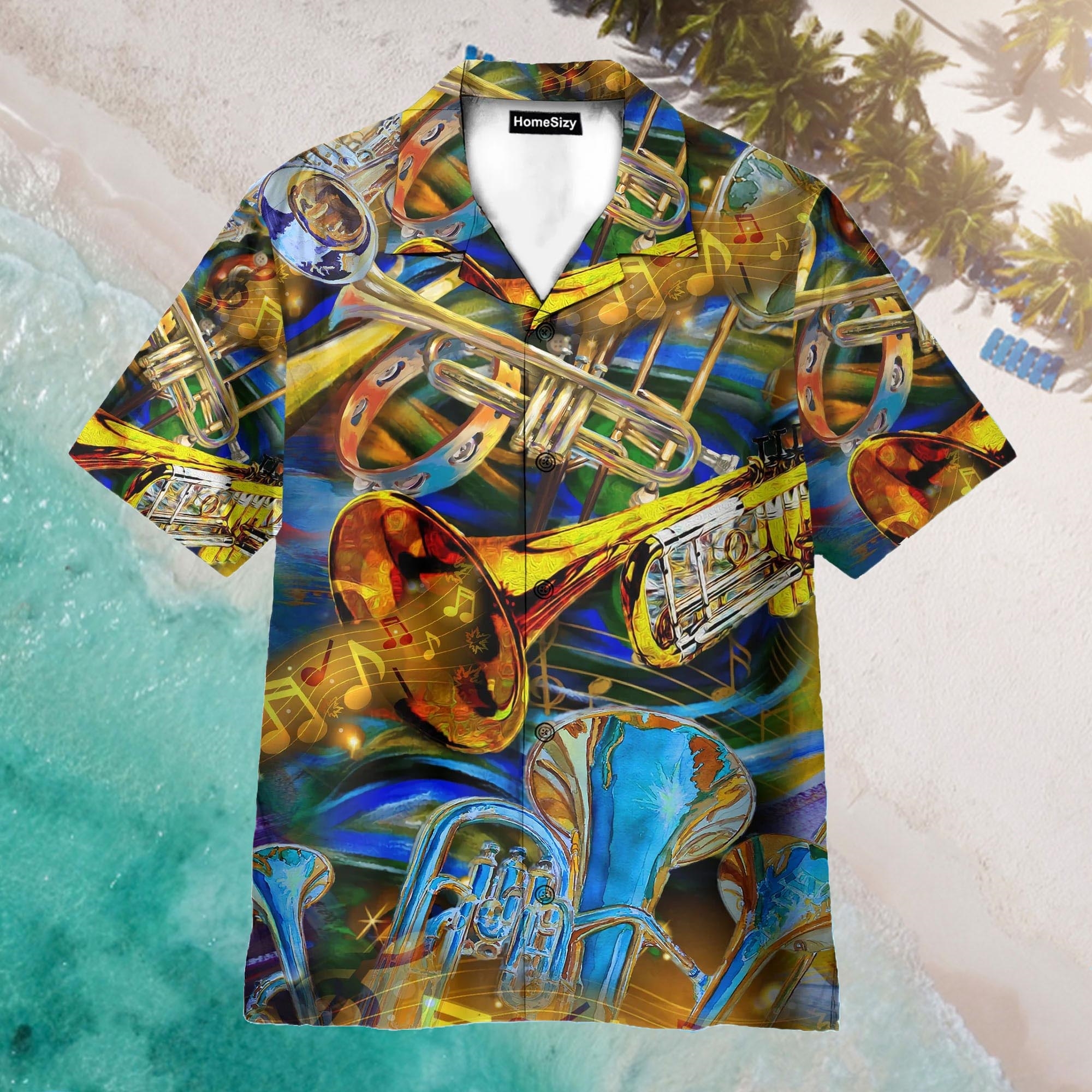 When Words Fail Trumpet Speaks Aloha Hawaiian Shirt