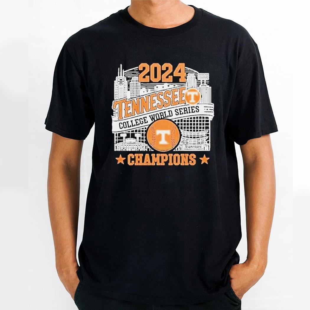 2024 Nhl Tennessee Volunteers College World Series Champions Skyline Shirt Hoodie