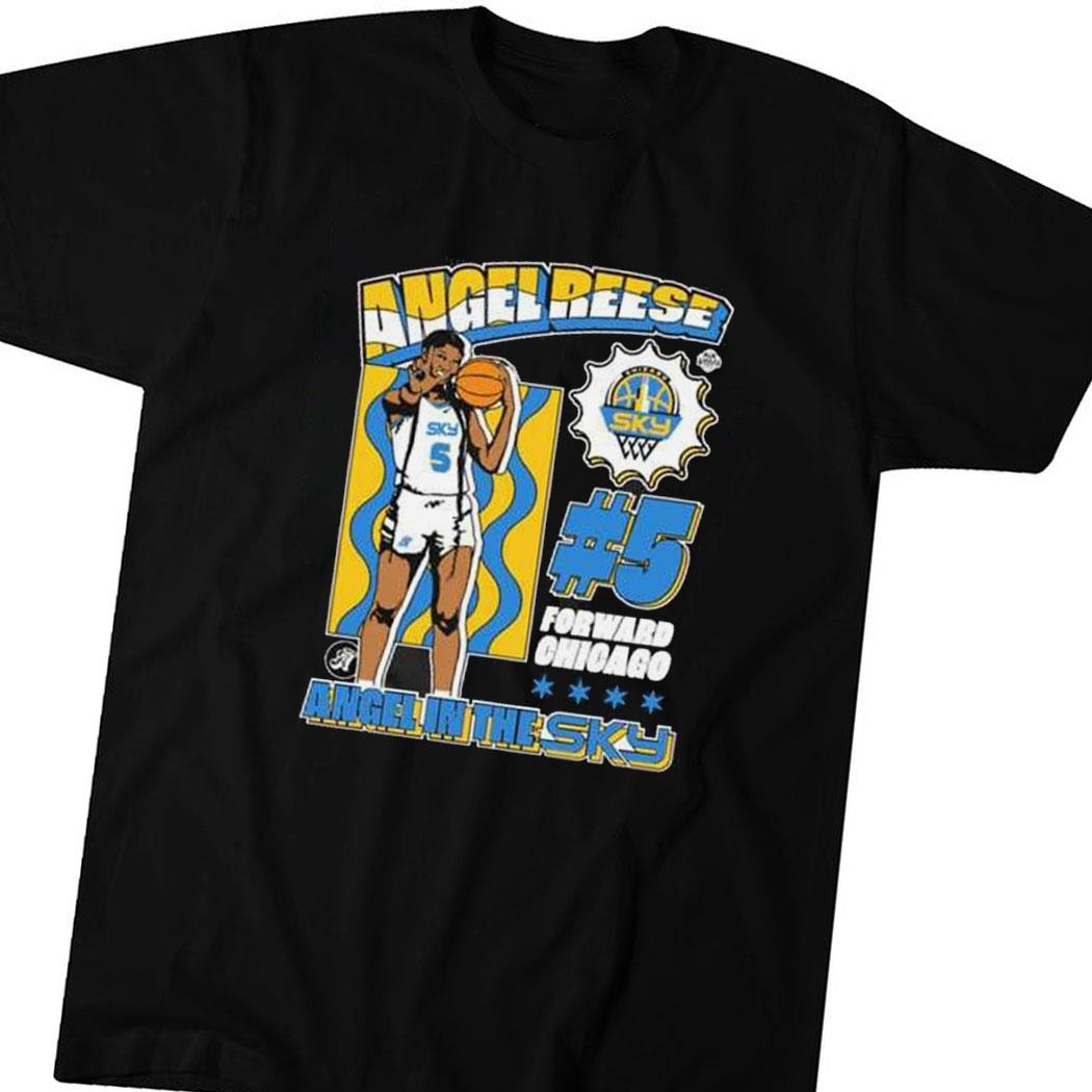 Angel Reese 5 Forward Chicago Angel In The Sky Shirt Hoodie