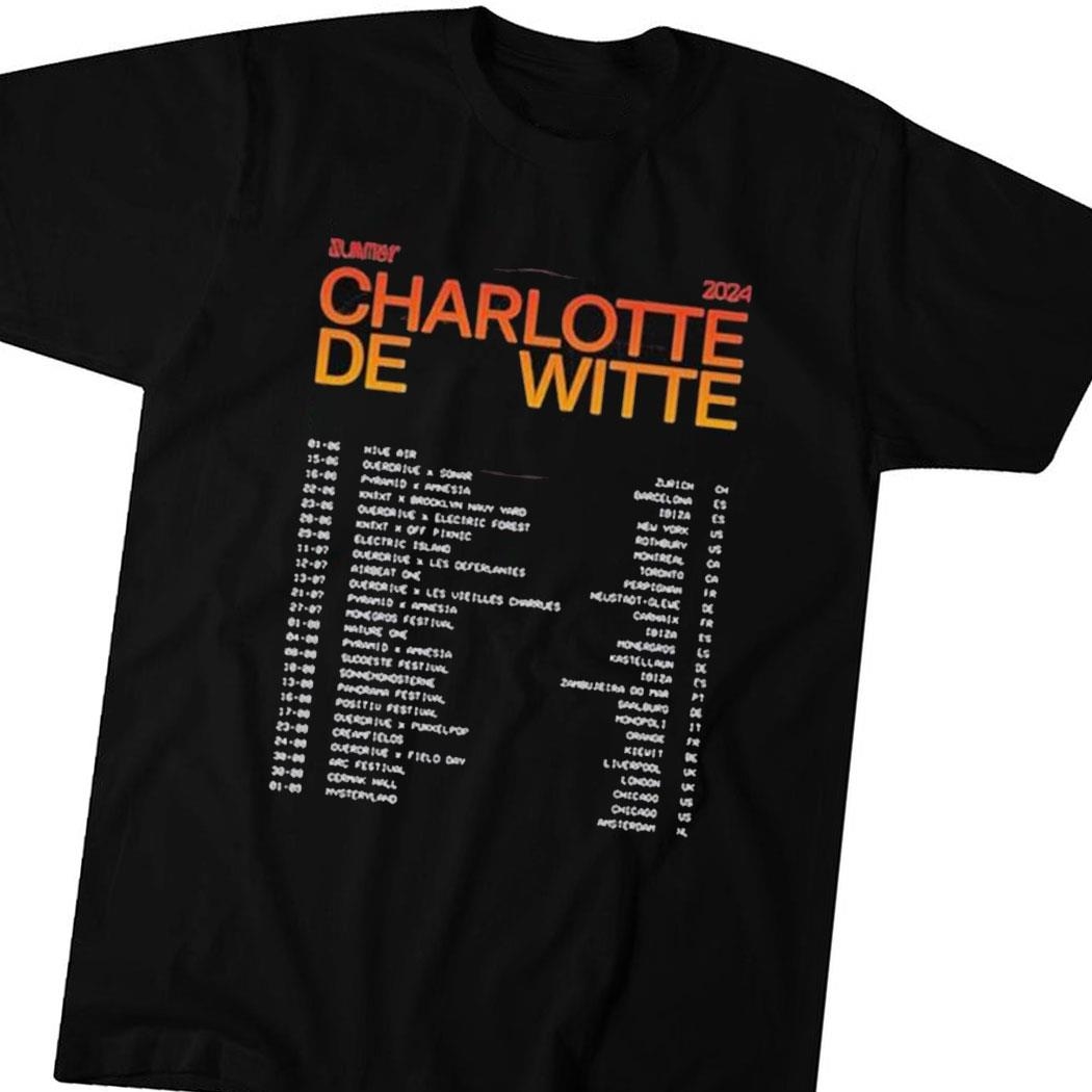 Charlotte De Witte Summer Tour 2024 Shirt Hoodie