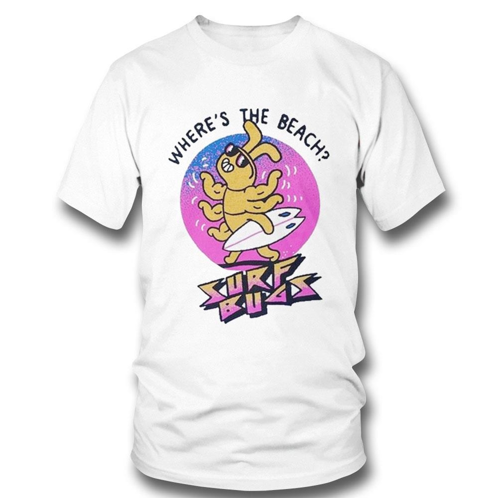 First Cat In Space Surf Bugs Beach Shirt Hoodie