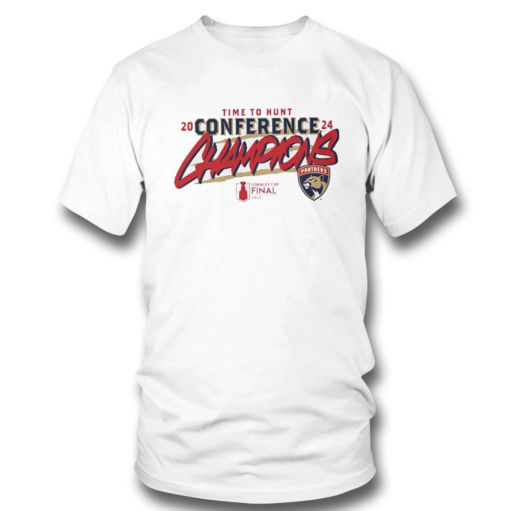 Florida Panthers 2024 Eastern Conference Champions Hometown Time To Hunt Tee Hoodie