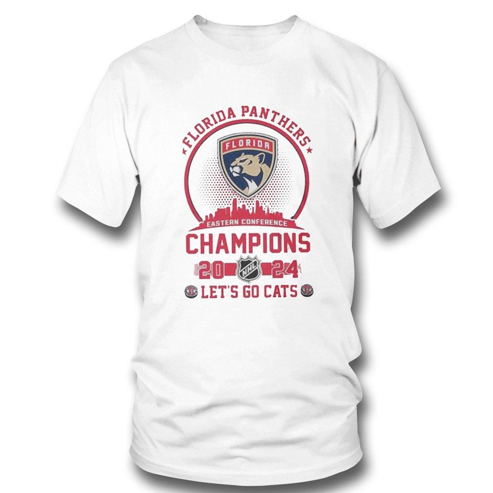 Florida Panthers Eastern Conference Champions 2024 Let’s Go Cats Tee Hoodie