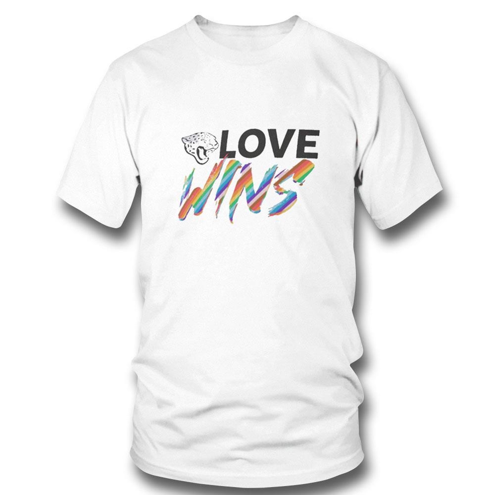 Jacksonville Jaguars Pride Love Wins 2024 Tee Hoodie