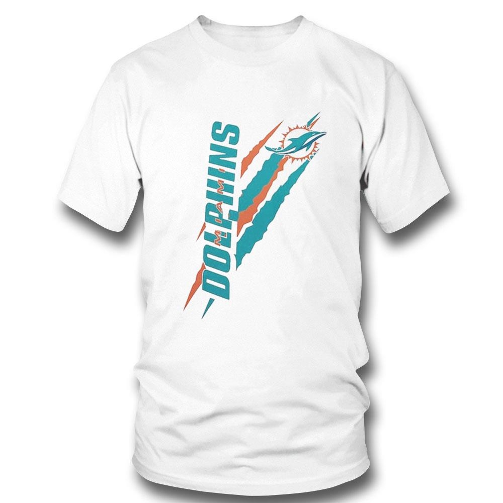 Miami Dolphins Starter Color Scratch Team Graphic Fleece Shirt Hoodie