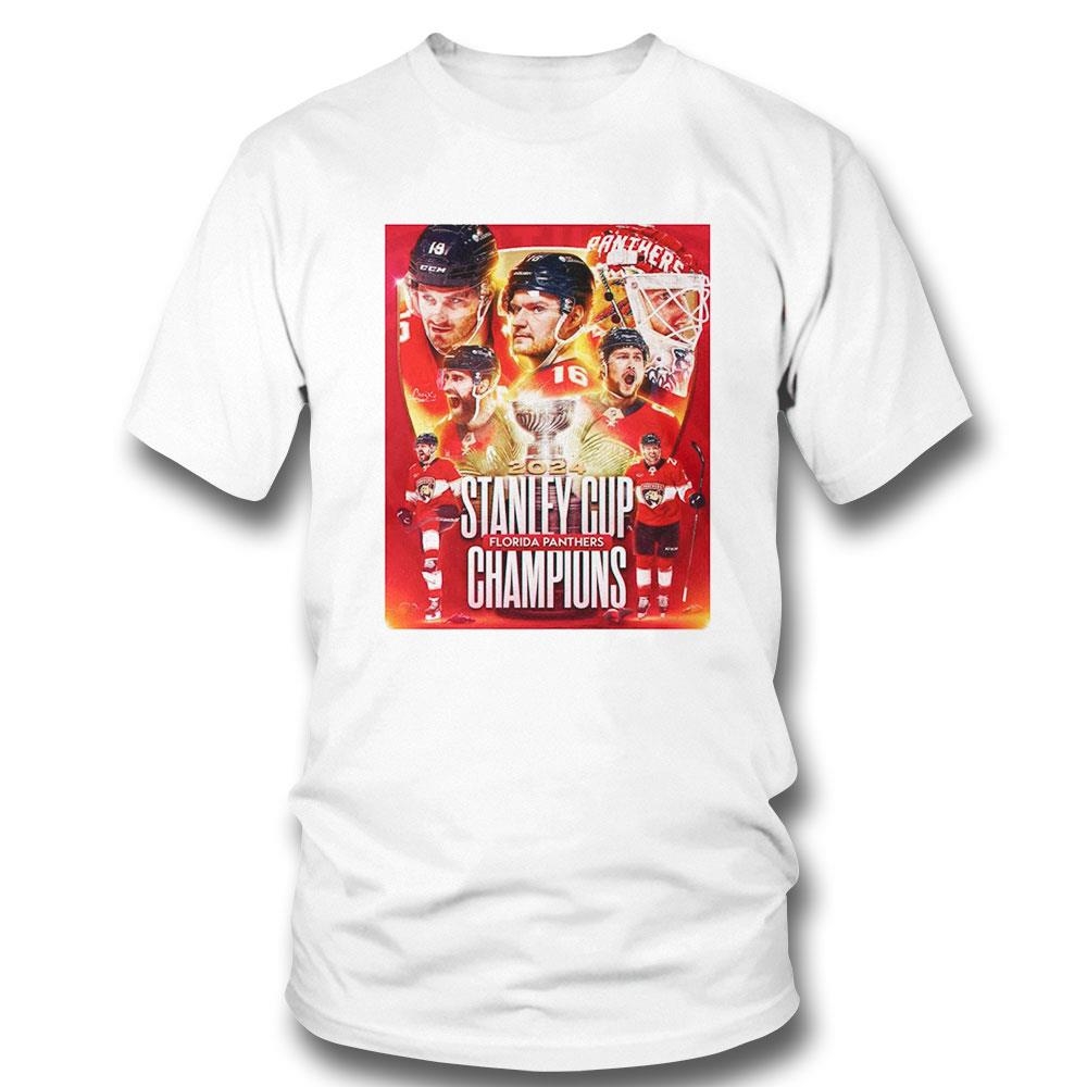 Poster Nhl The Florida Panthers Wins 2024 Stanley Cup Champions Shirt Hoodie
