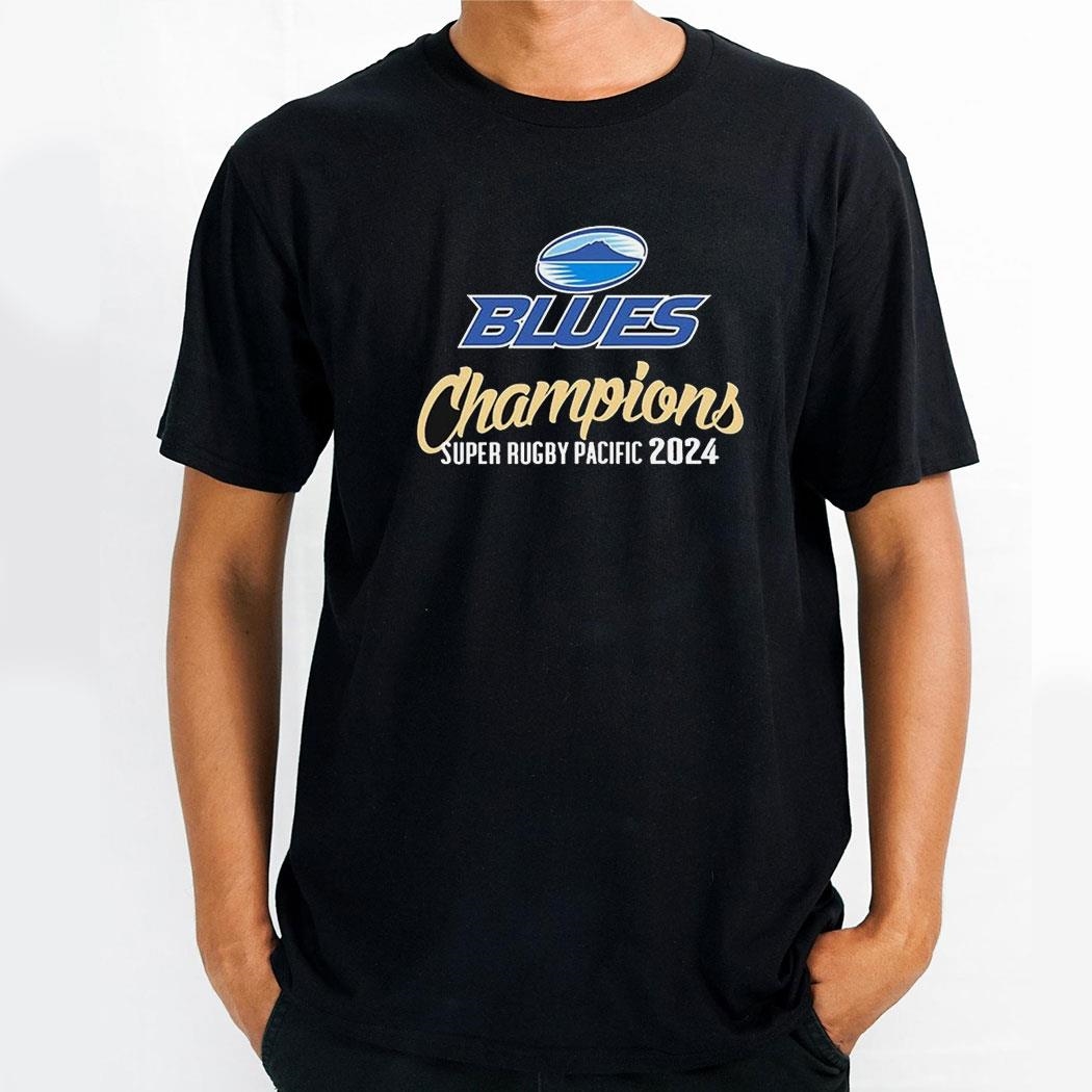 Super Rugby Pacific Champions Blues Rugby Union Team 2024 Shirt Hoodie