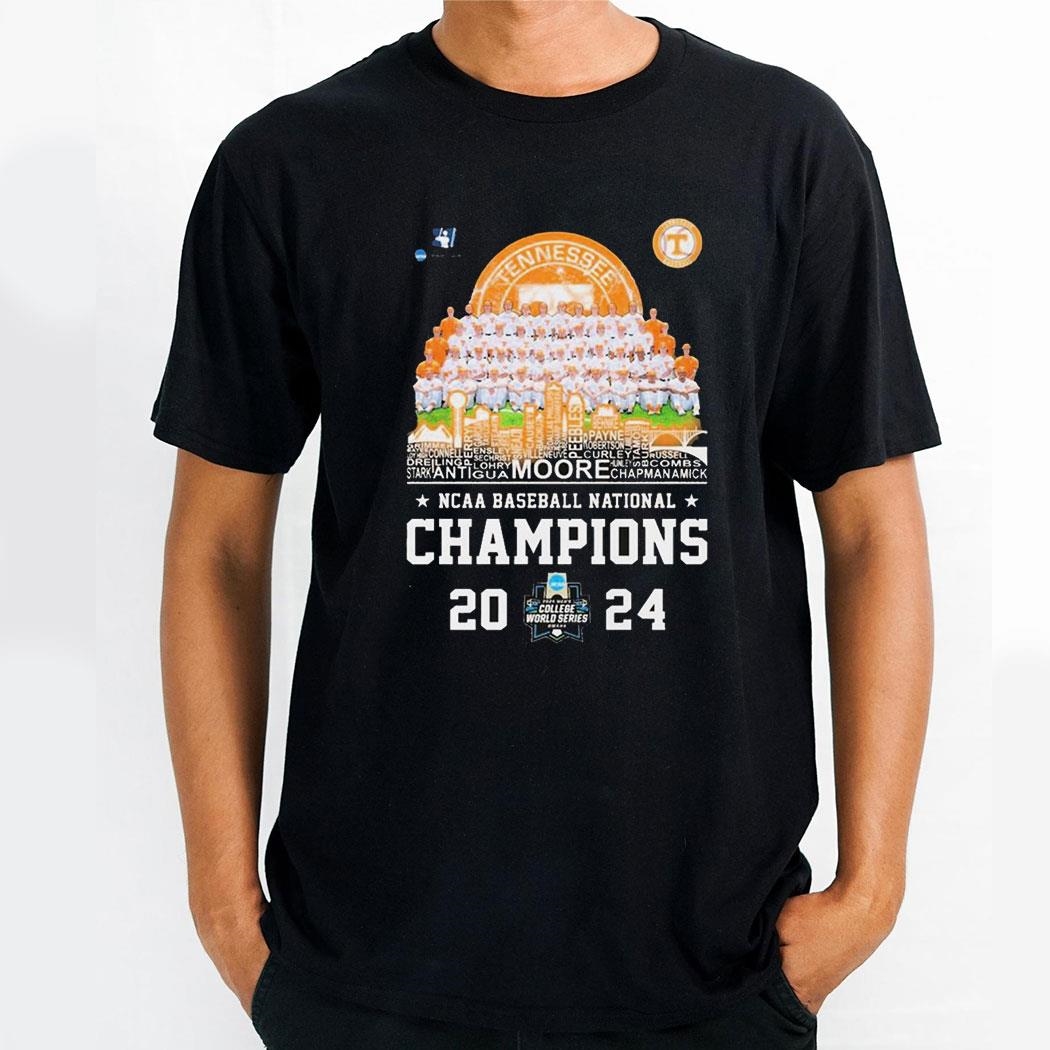 Tennessee Volunteers Wins Ncaa Baseball National Champions 2024 Name Of All Players Photos Shirt Hoodie