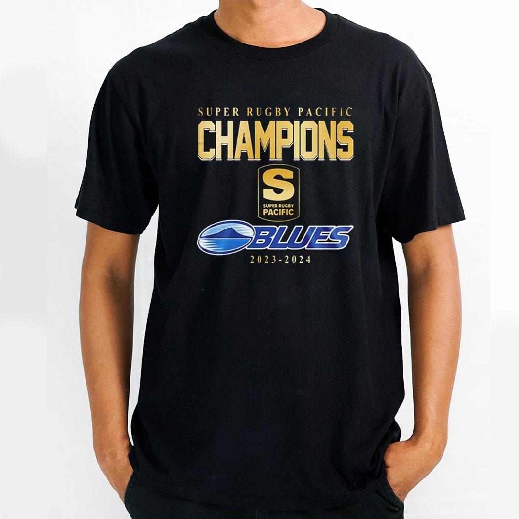 The Blues 2023 2024 Super Rugby Pacific Champions Shirt