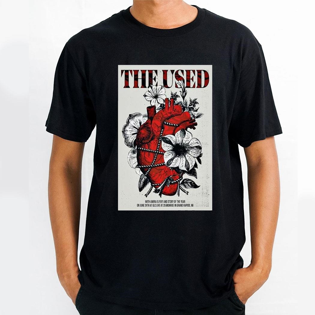 The Used June 24 2024 Glc Live At 20 Monroe Grand Rapids Mi Poster Women Hoodie