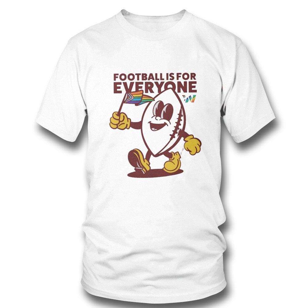Washington Commanders 2024 Pride Night Football Is For Everyone Tee Hoodie
