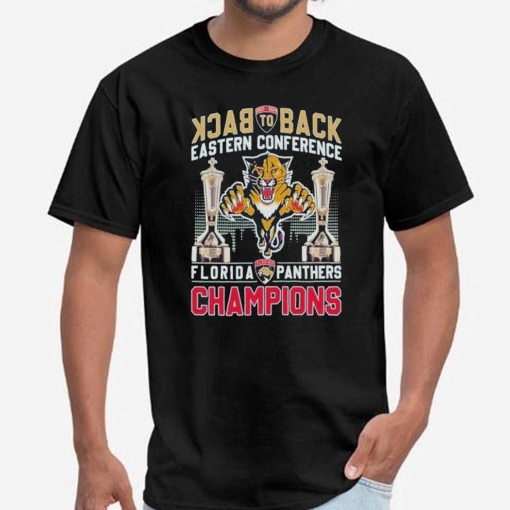 Back To Back Eastern Conference Florida Panthers Nhl Champions Tee Hoodie