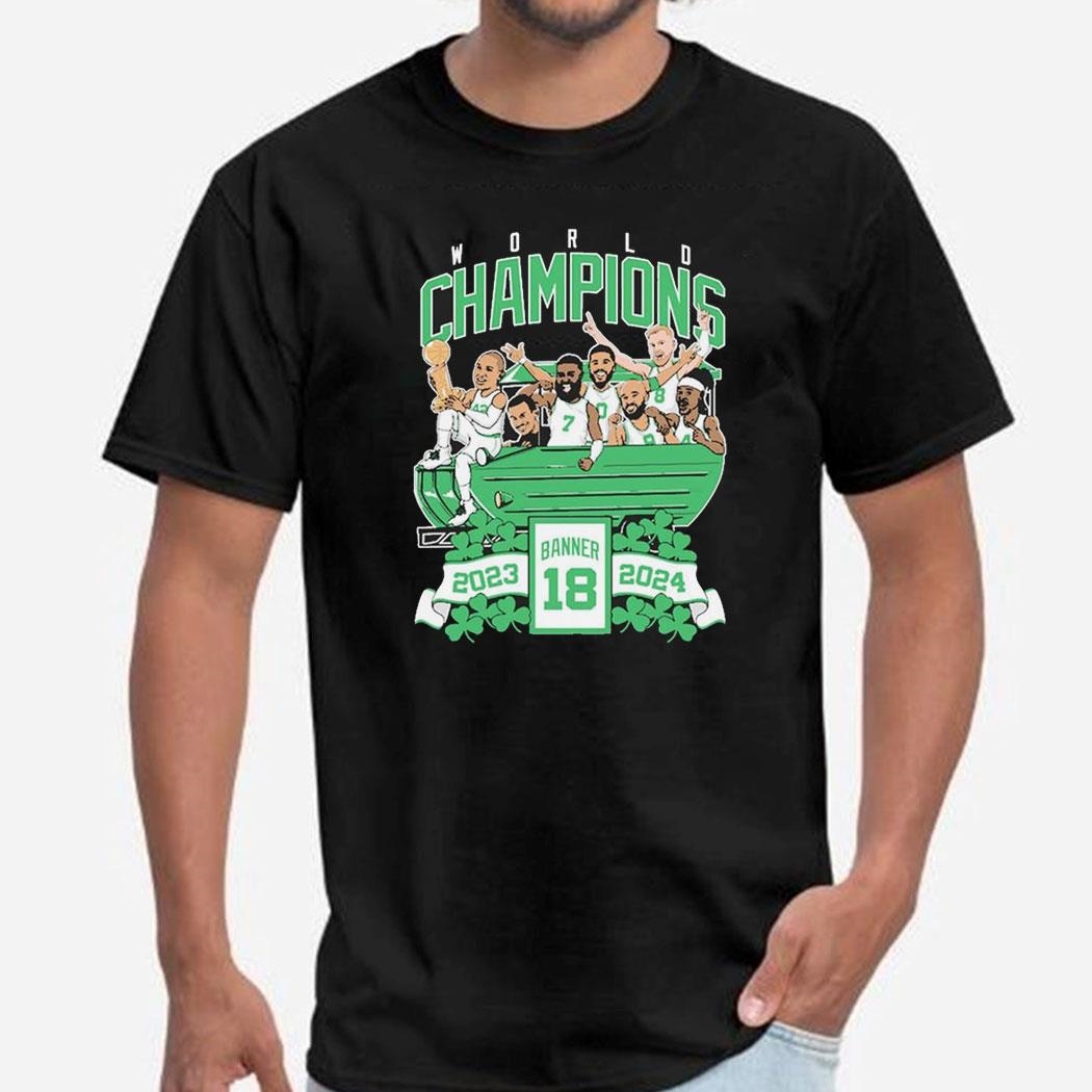 Banner 18 Duck Boat Boston Celtics Champions Shirt Hoodie