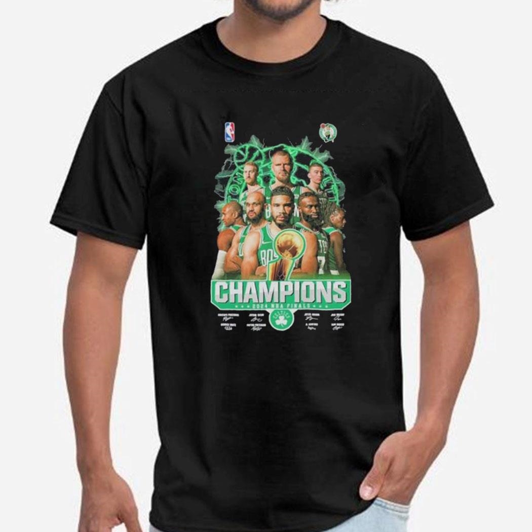 Boston Celtics Basketball Team 2024 Nba Finals Champions Tee Hoodie