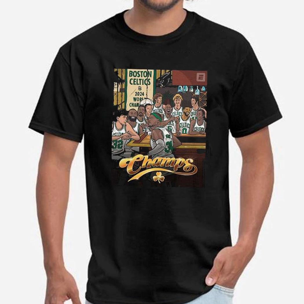Celtics 2024 World Champions Celtics Legends Poster Shirt