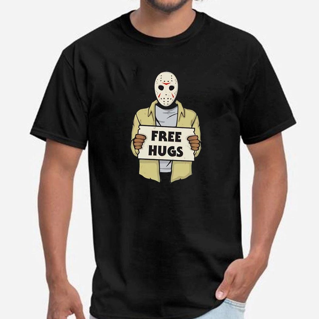 Jason Voorhees Free Hugs On Fridays Tee Ls Shirt