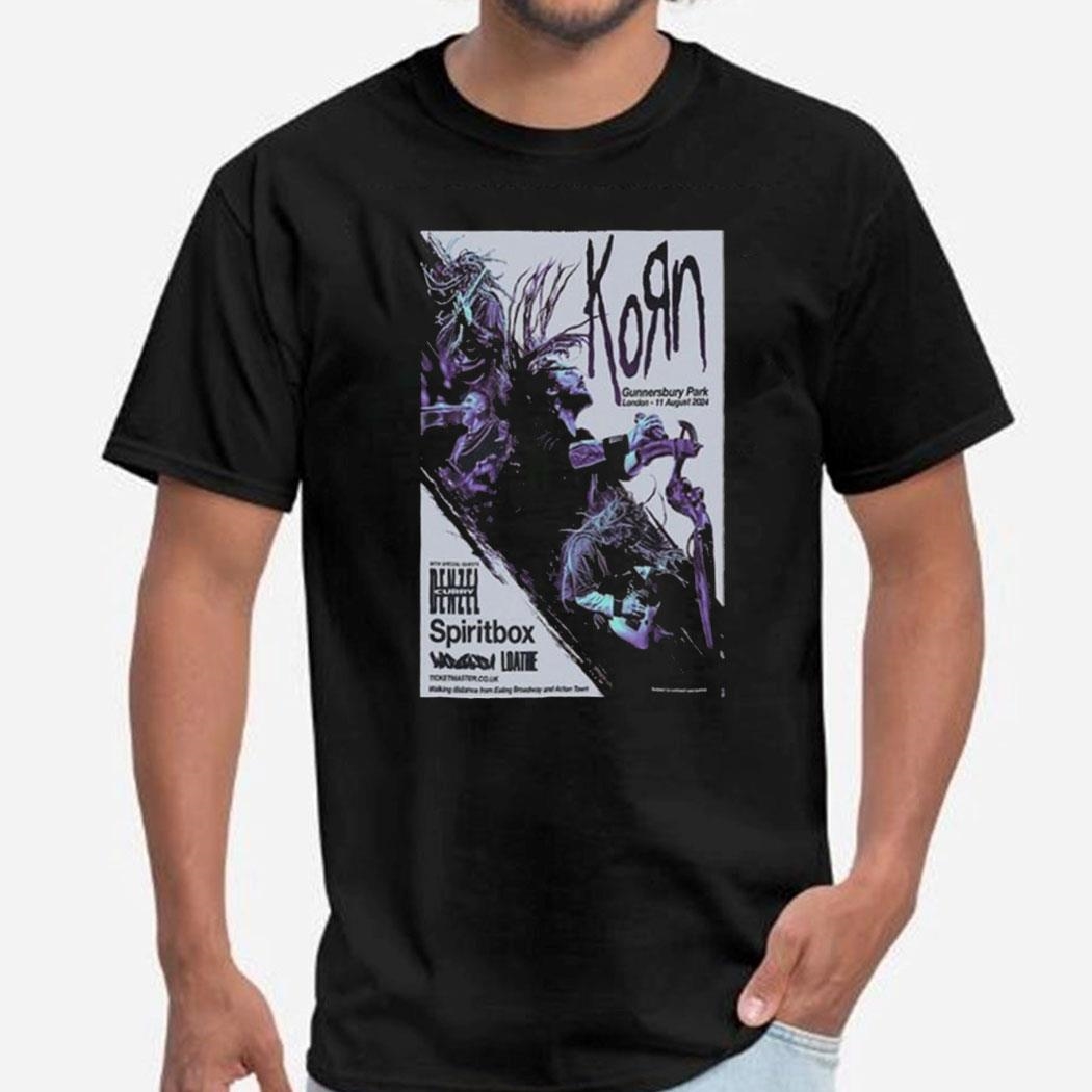 Korn Aug 11 2024 London Uk Tee Hoodie