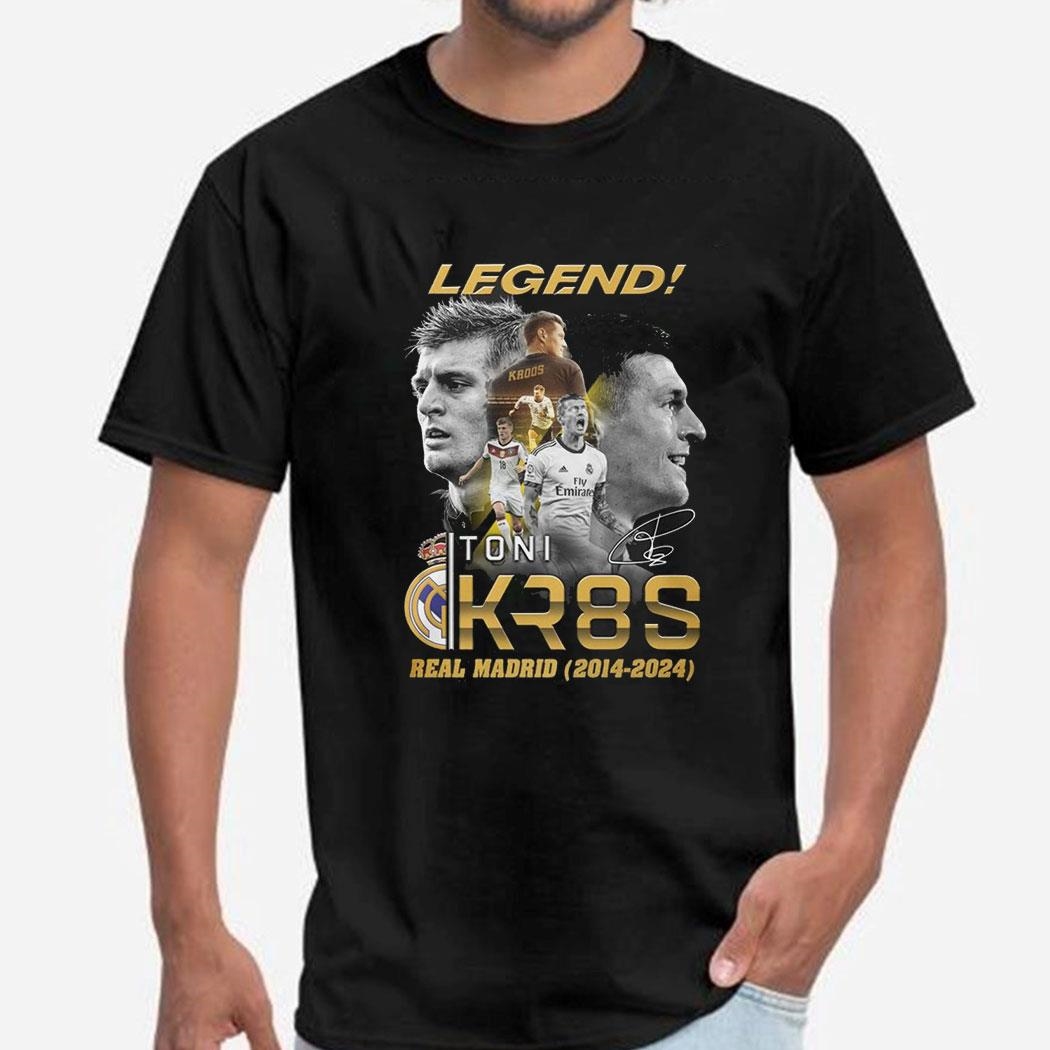 Legend Toni Kr8s Real Madrid 2014-2024 Tee Hoodie