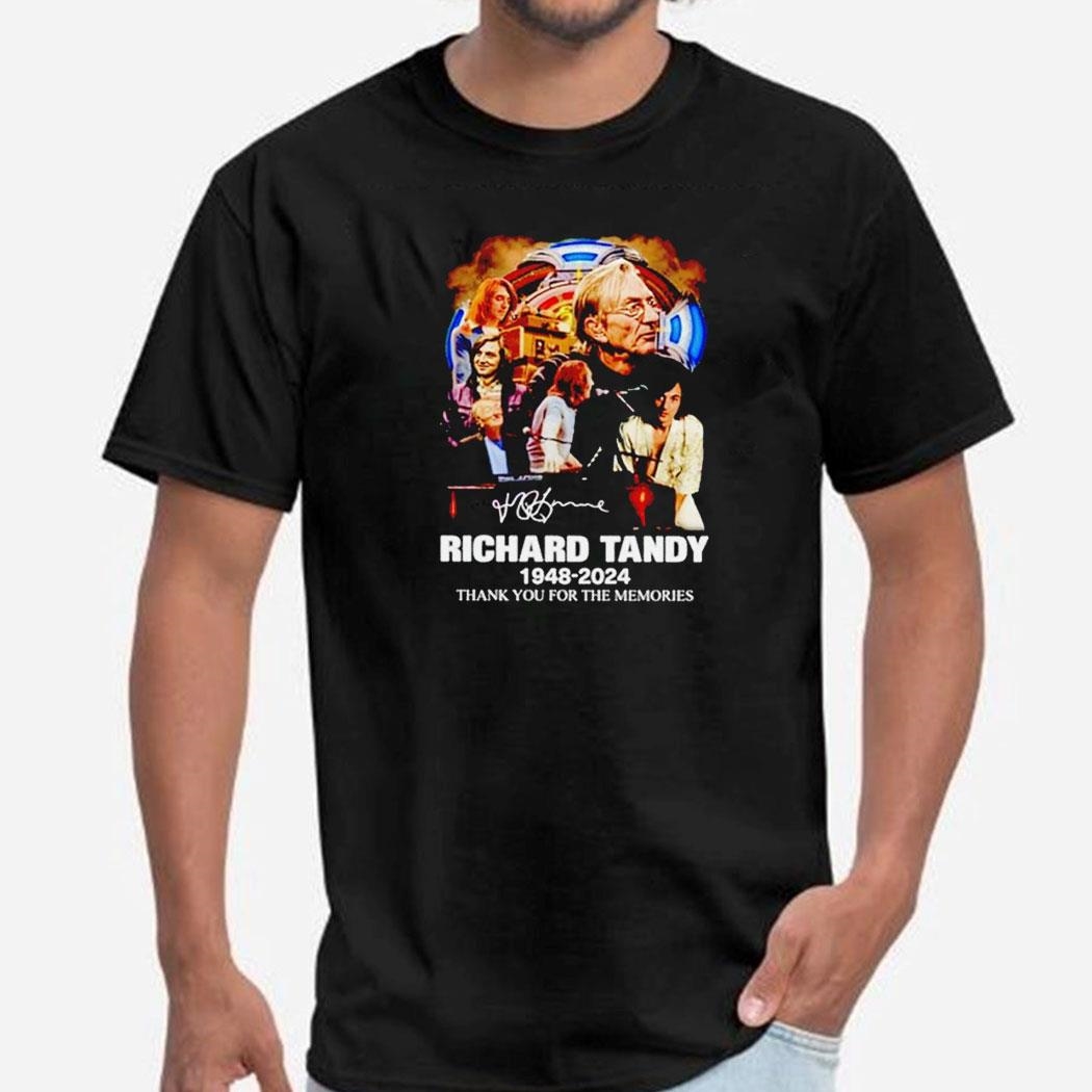 Richard Tandy 1948-2024 Thank You For The Memories Shirt Hoodie