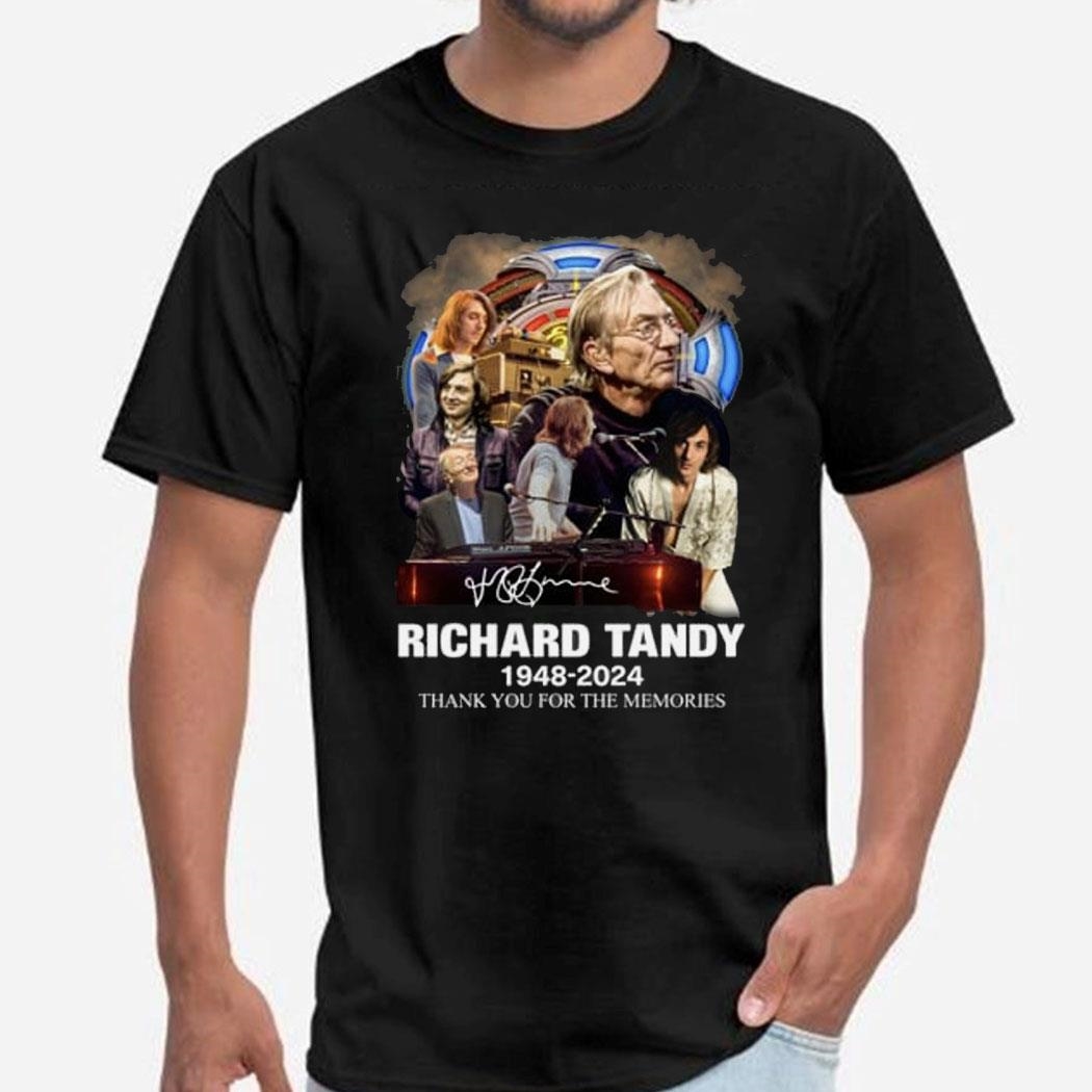 Richard Tandy 1948 2024 Thank You For The Memories Shirt