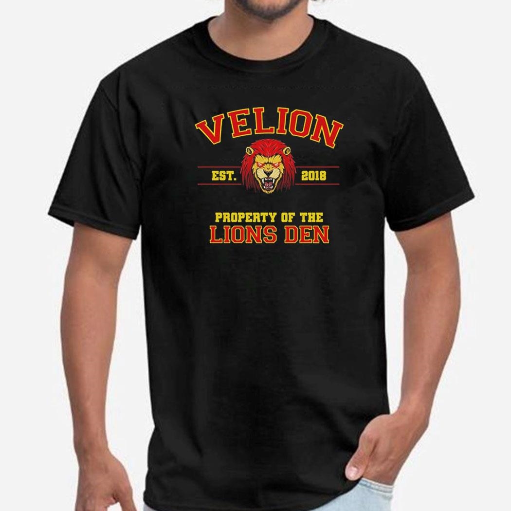 Velion Est 20218 Property Of The Lions Den Shirt Hoodie