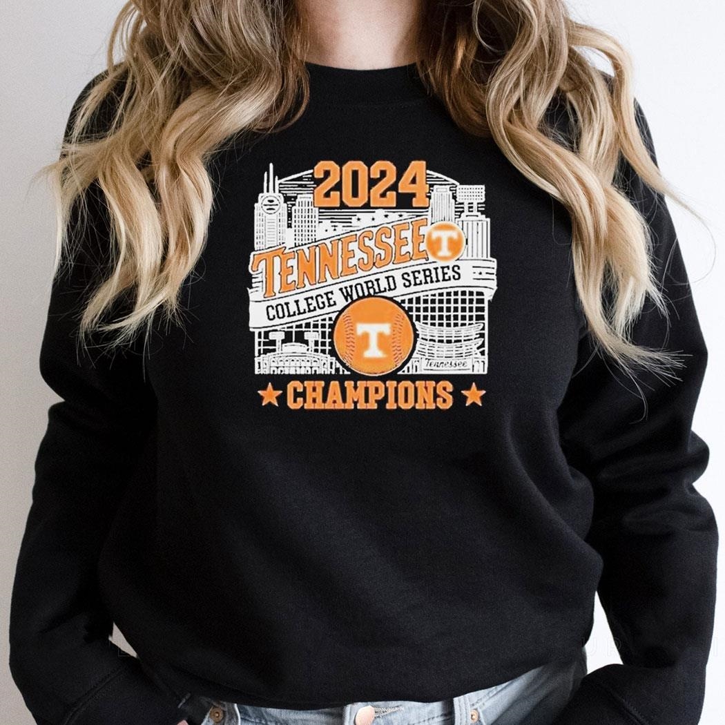 2024 Nhl Tennessee Volunteers College World Series Champions Skyline Shirt Hoodie