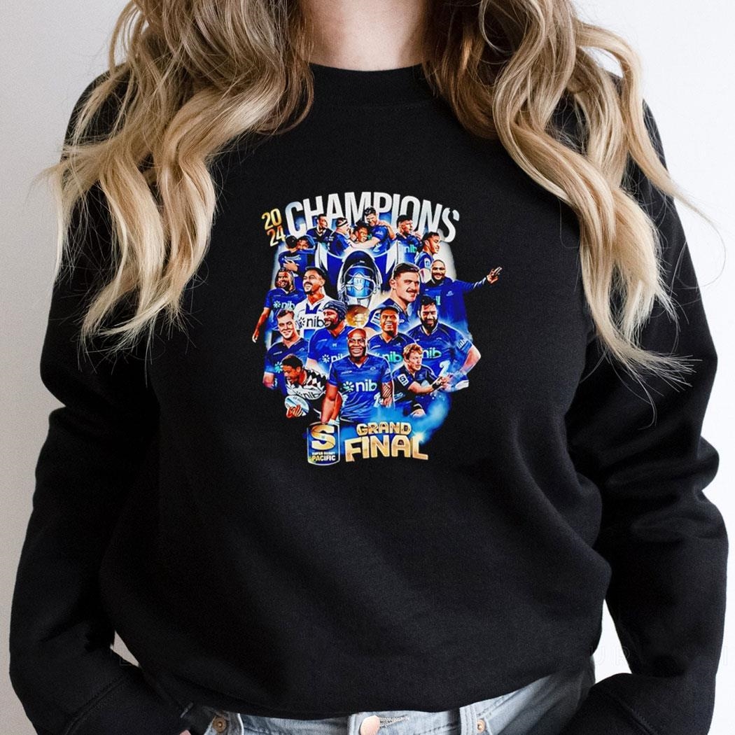 Blues Super Rugby Grand Final 2024 Champions Shirt Hoodie