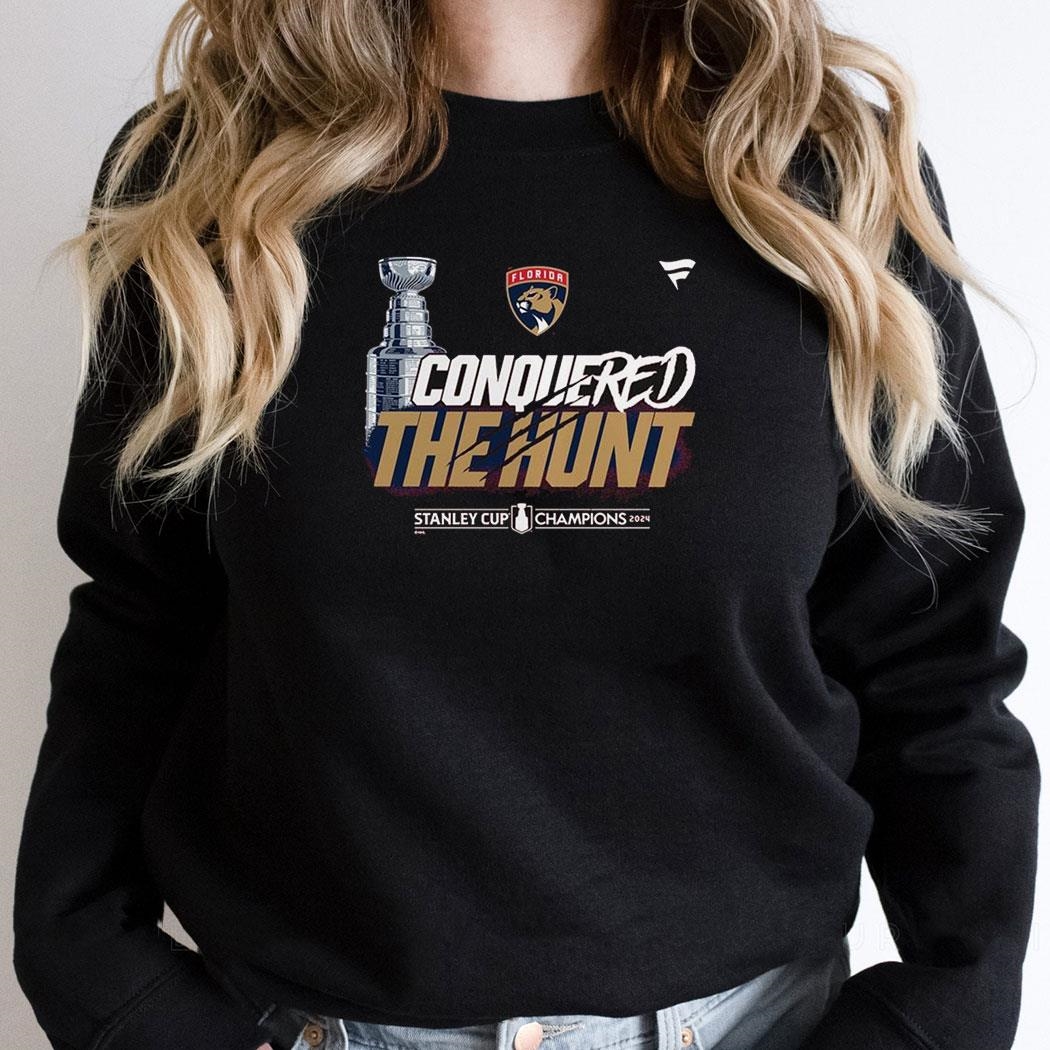Conquered The Hunt Florida Panthers Stanley Cup Champions Nhl 2024 Shirt Hoodie