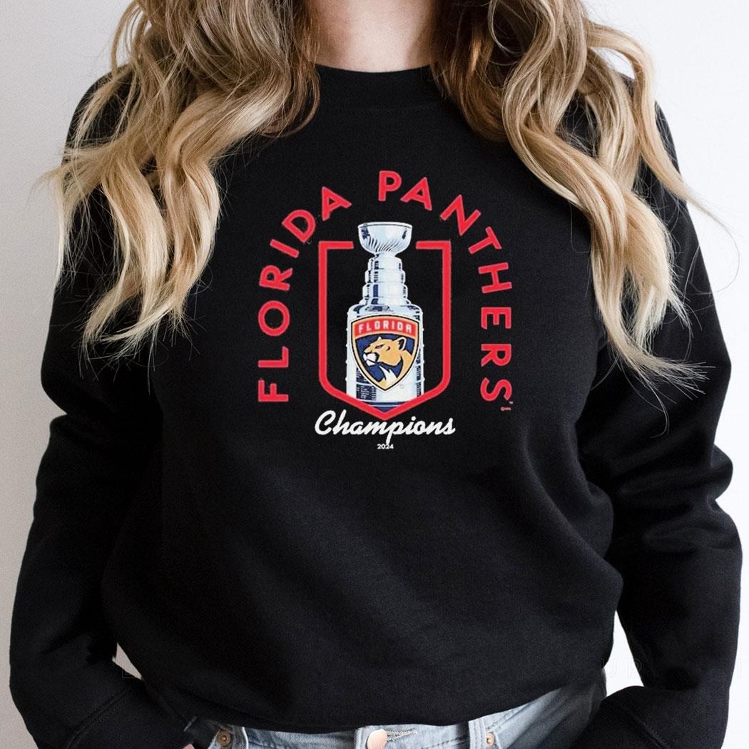 Florida Panthers Trophy 2024 Stanley Cup Champions Shirt Hoodie