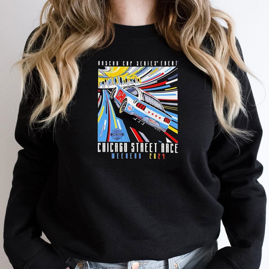 Nascar Cup Series Event Chicago Street Race Weekend 2024 Artwork Shirt Hoodie