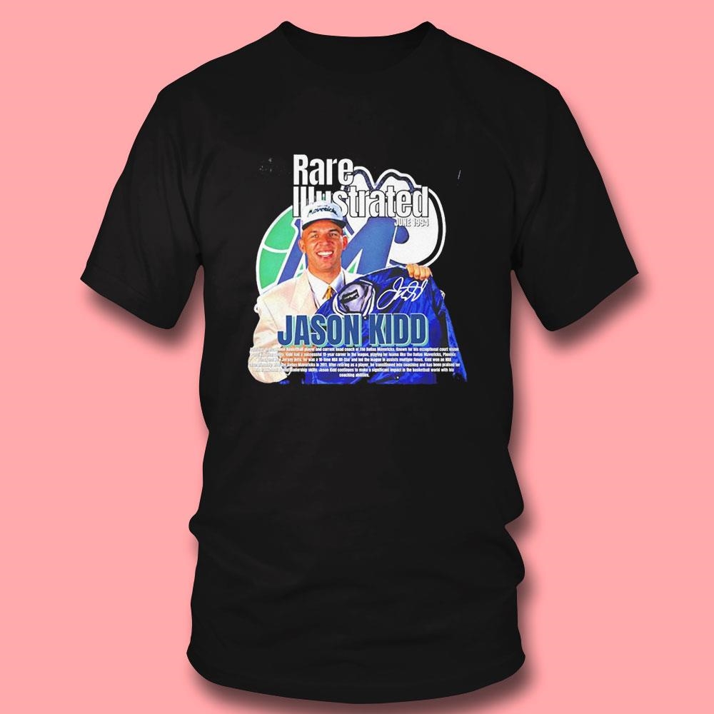 Rare Illustrated June 1994 Jason Kidd Signature Shirt Rare Illustrated June 1994 Jason Kidd Signature Shirt