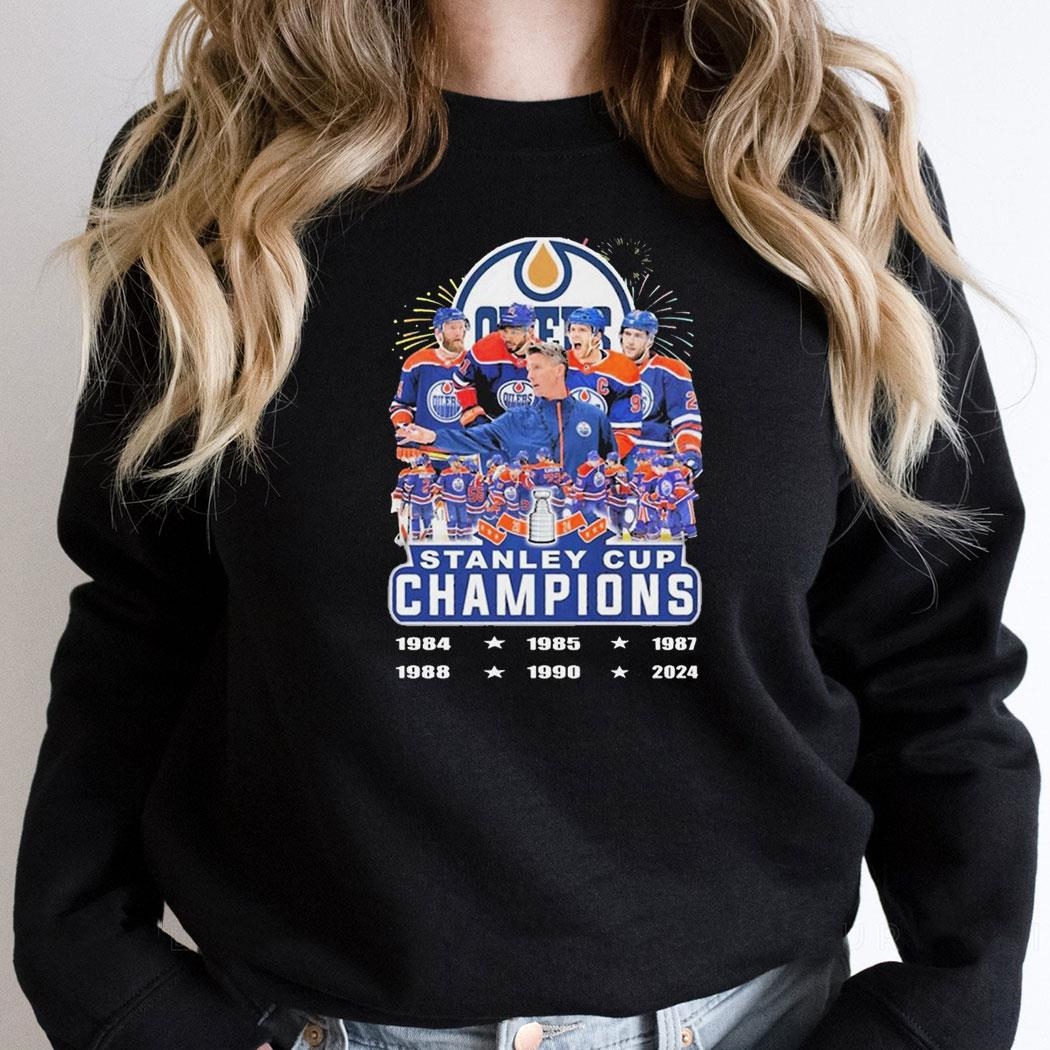 Stanley Cup Champions Edmonton Oilers 2024 Western Conference Finals 6 Time Shirt Hoodie