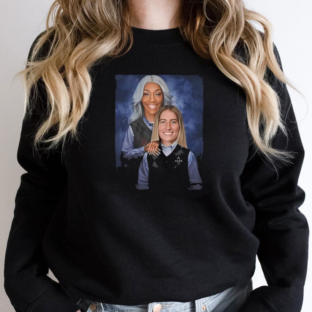 Step Sisters Aja Wilson And Kate Martin Shirt Hoodie