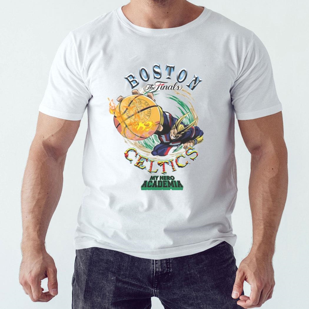 Boston Celtics Hyperfly 2024 Nba Final X My Hero Academia Shirt