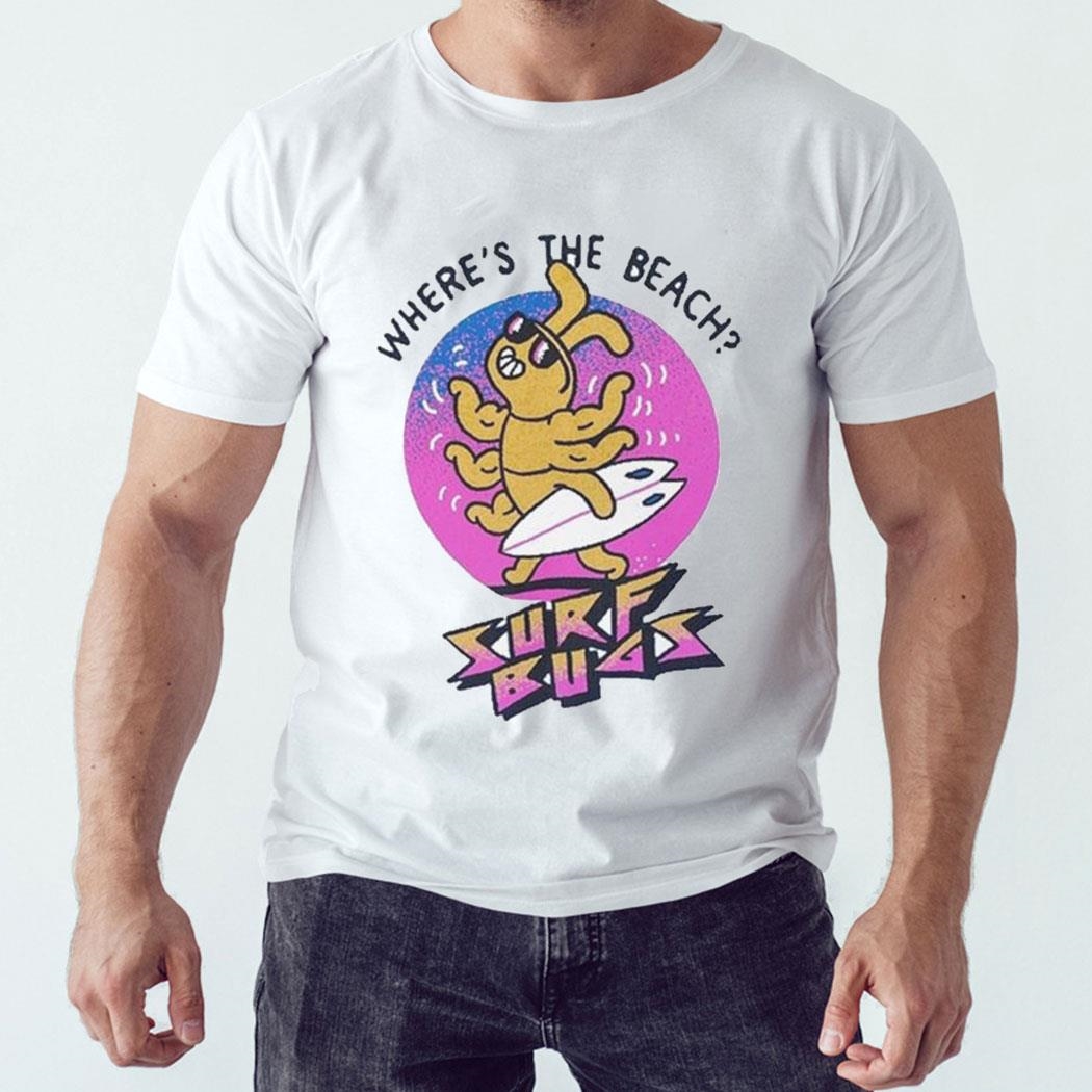 First Cat In Space Surf Bugs Beach Shirt Hoodie