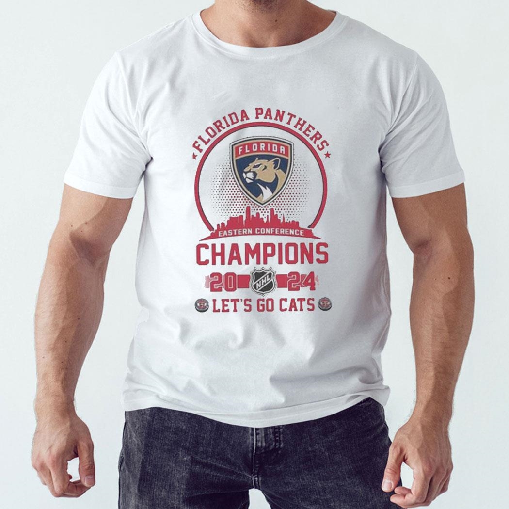 Florida Panthers Eastern Conference Champions 2024 Let’s Go Cats Tee Hoodie