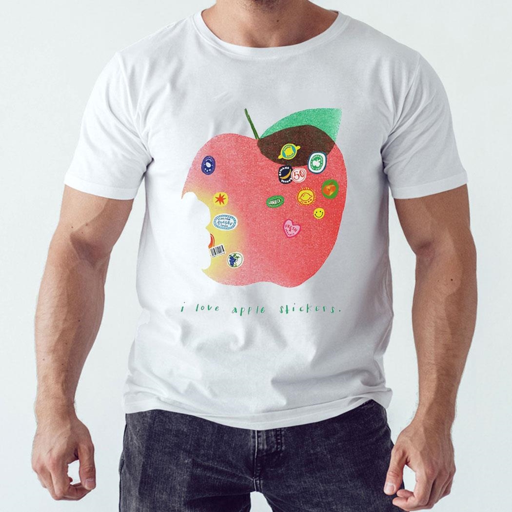 I Love Apple Stickers Art Shirt Hoodie I Love Apple Stickers Art Shirt Hoodie