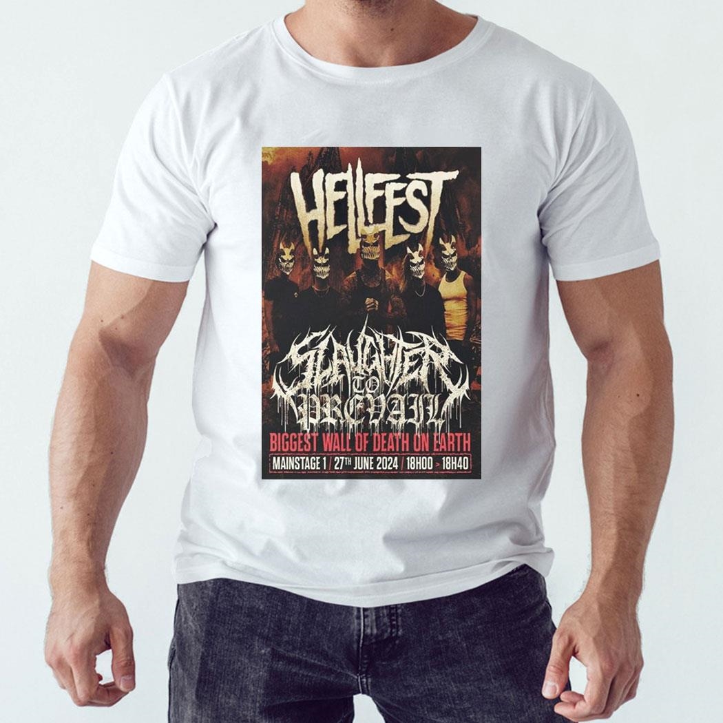 Slaughter To Prevail Hellfest June 27 2024 Poster Shirt Hoodie