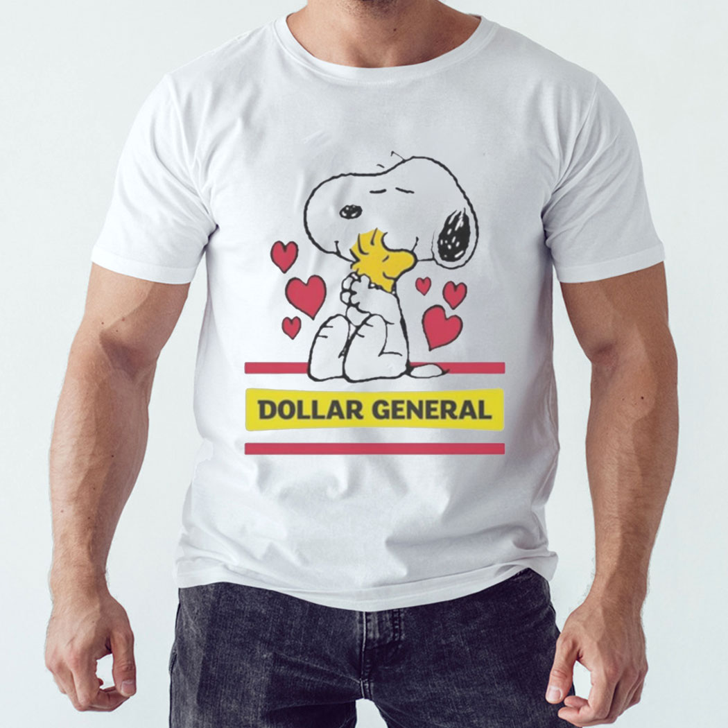 Snoopy And Woodstock Loves Dollar General Tee