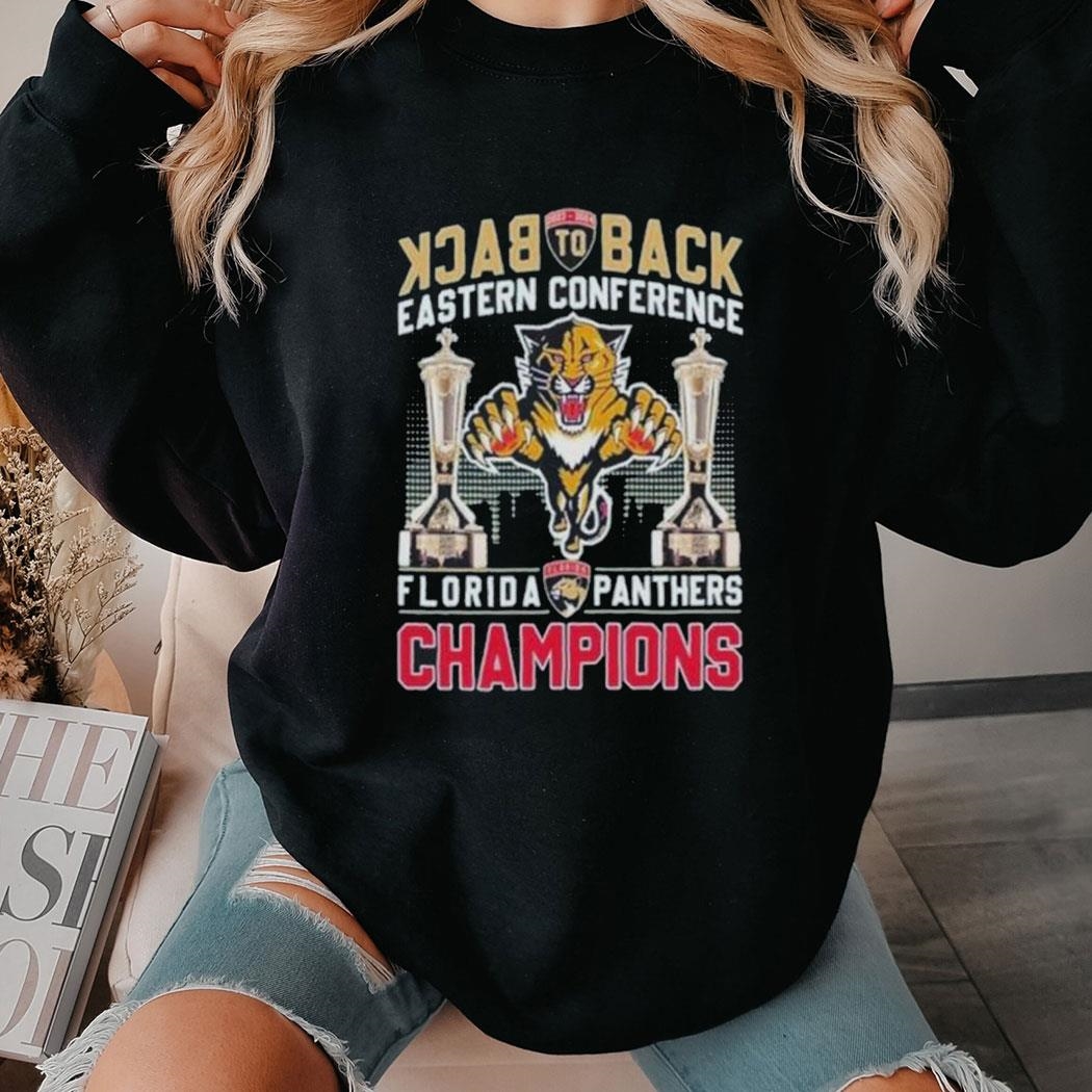 Back To Back Eastern Conference Florida Panthers Nhl Champions Tee Hoodie