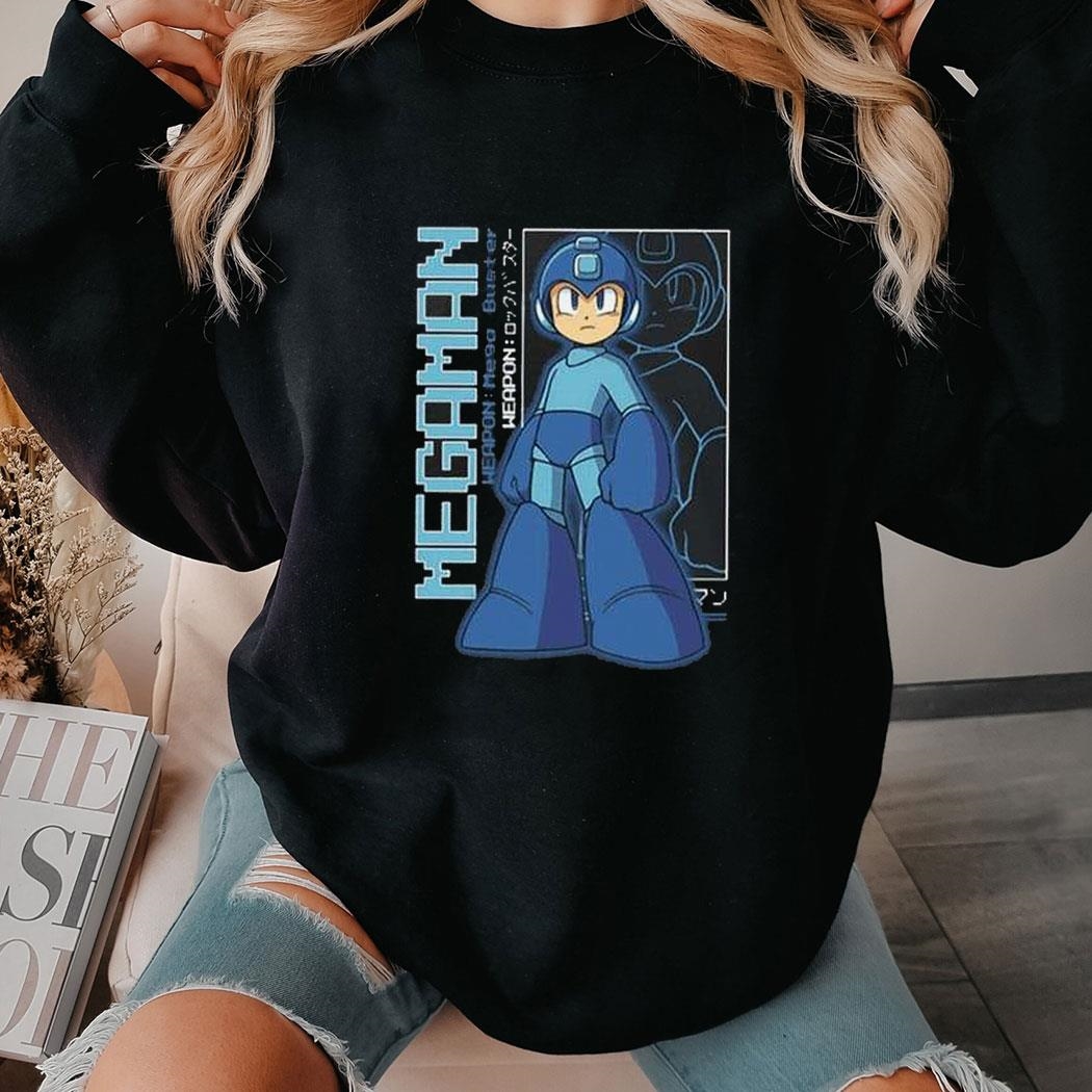Capcom Megaman Large Print Shirt Hoodie
